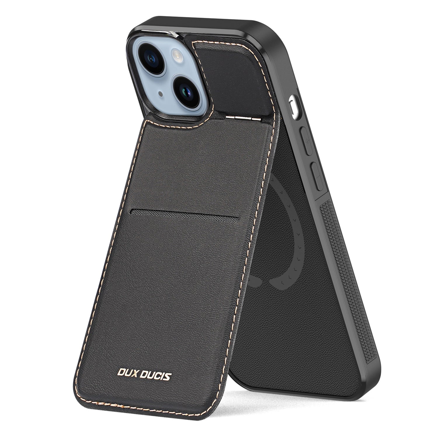 DUX DUCIS Rafi Series Back Shell for iPhone 15 Card Holder Kickstand RFID Blocking Magnetic Cover Leather PC TPU Phone Case DUX DUCIS Rafi Series Back Shell for iPhone 15 Card Holder Kickstand RFID Blocking Magnetic Cover Leather PC TPU Phone Case